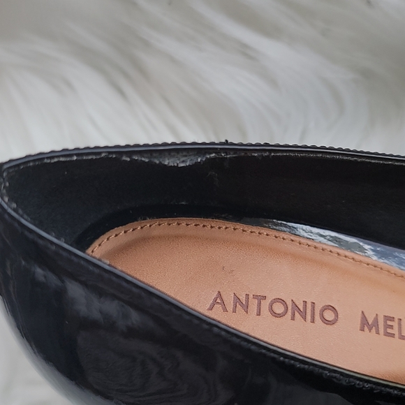 ANTONIO MELANI black pointed toe heel - Picture 6 of 8